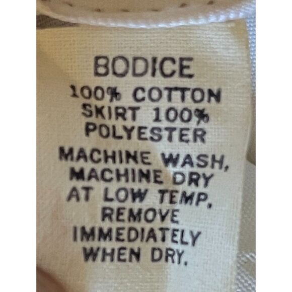 Vintage Lilli Diamond California White Daisy Bodice Maxi Dress  Women's Sz Small - Picture 5 of 12